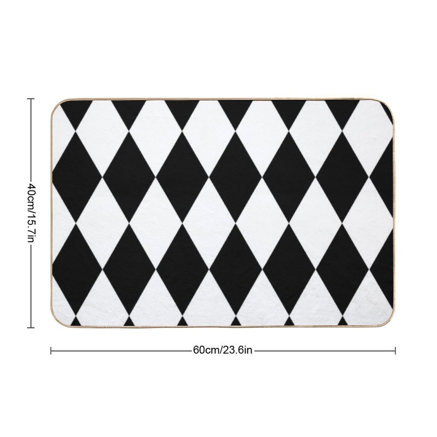 Harlequin Diamonds Anti-Trip Bath Mat