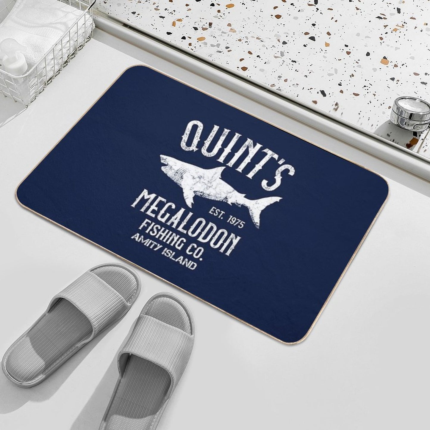 Quint's Megalodon Shark Fishing - The Meg Dirt-Trapping Bath Mat