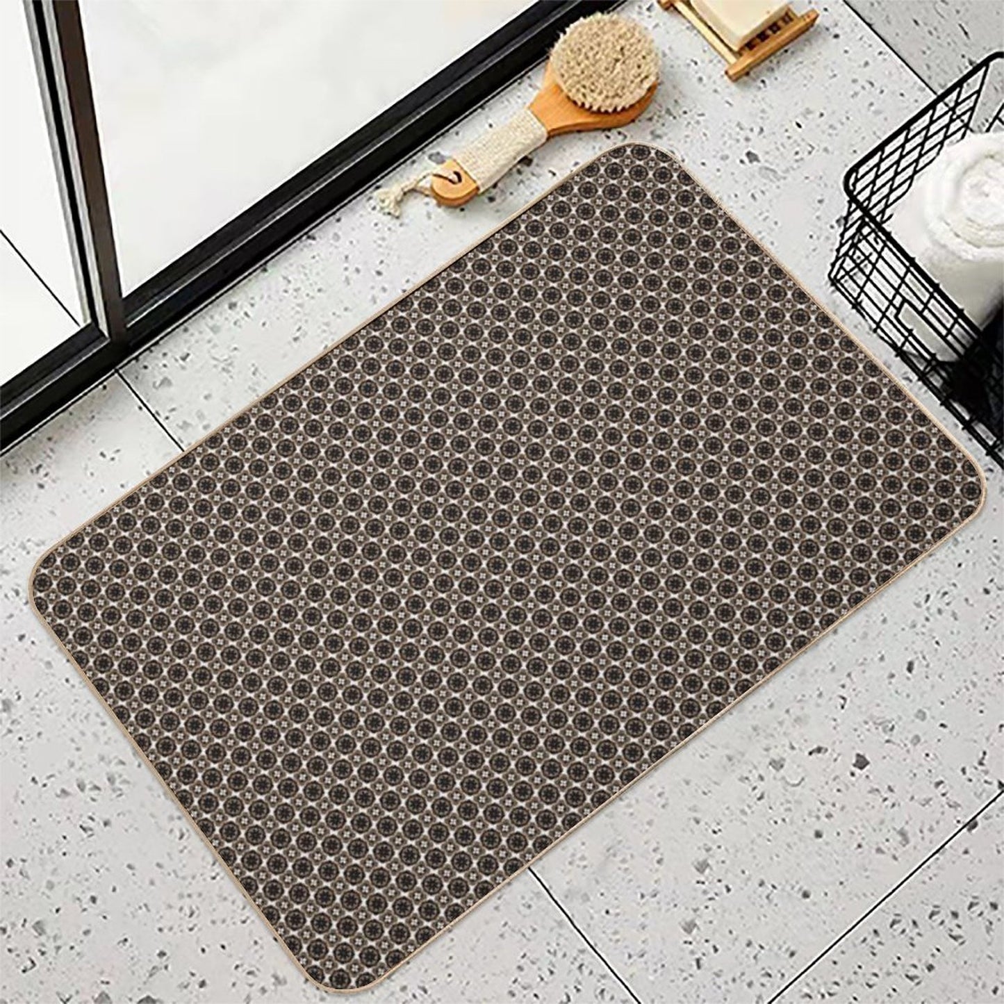 Timeless Royal Medallions Easy To Clean Bath Mat