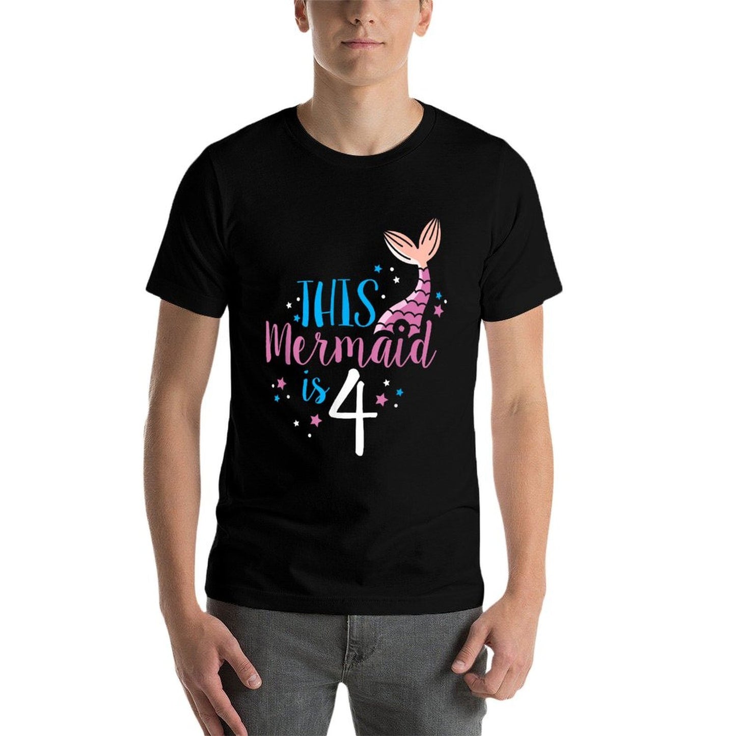 4th Birthday Girl Gifts - This Mermaid Is 4 Years Old Versatile T-Shirt