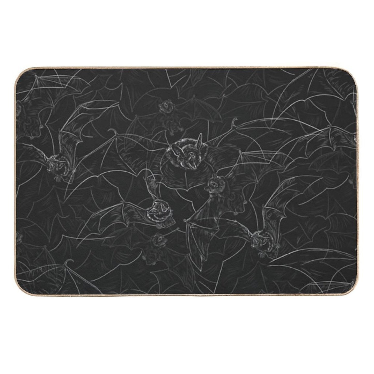 Bat Attack Easy Maintenance Bath Mat