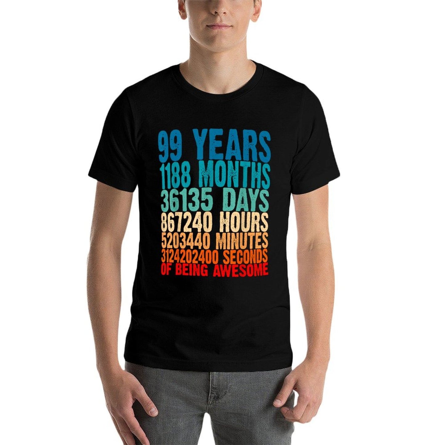 99 Years Of Being Awesome Gifts 99 Years Old 99 Birthday Durable T-Shirt