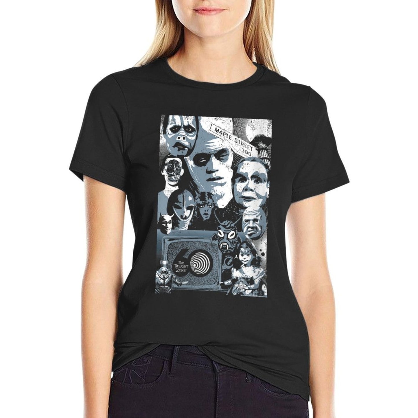 The Twilight Zone 60th Anniversary Maple Street Group Shot Durable T-Shirt