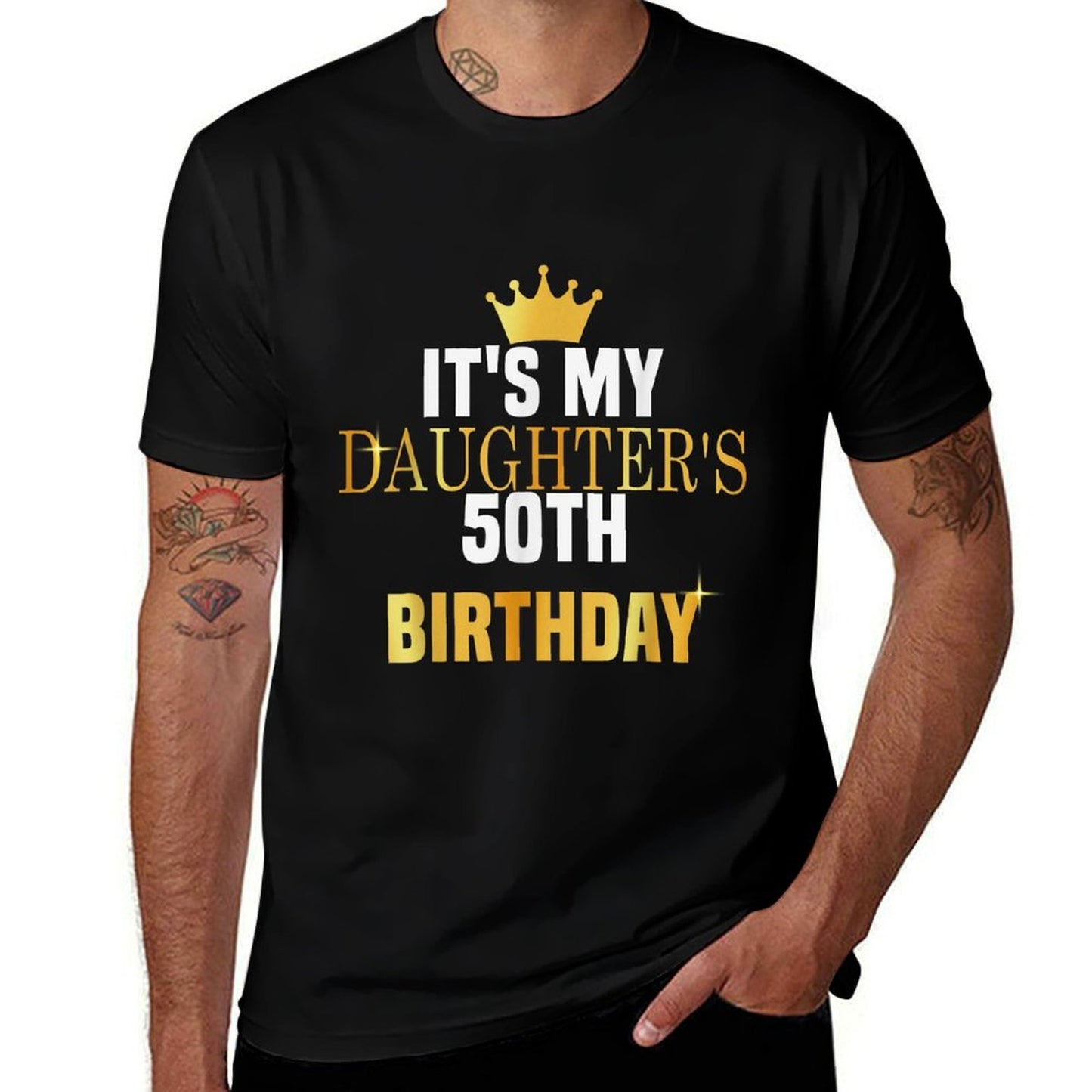 Its My Daughter's 50th Birthday Sibling Celebration Party Breathable T-Shirt
