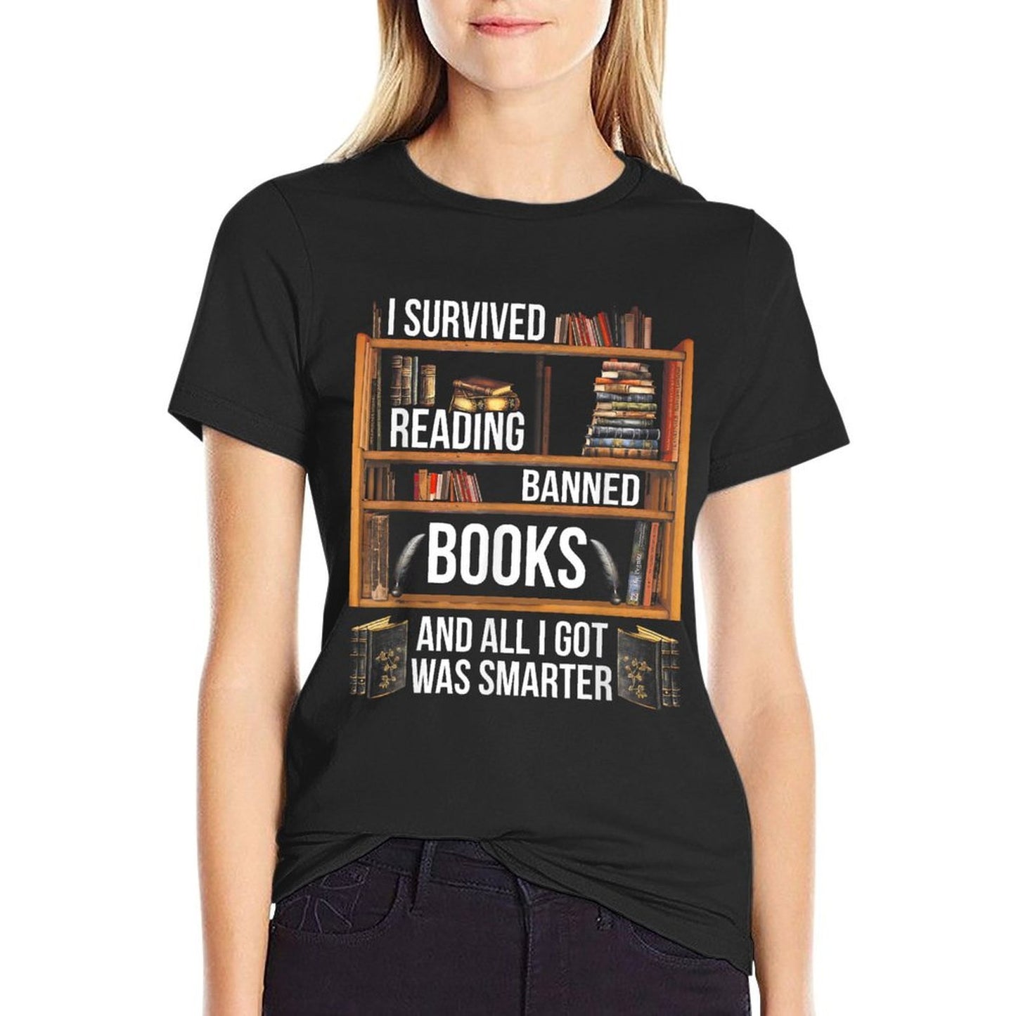 I Survived Reading Banned Books And All I Got Was Smarter Breathable T-Shirt