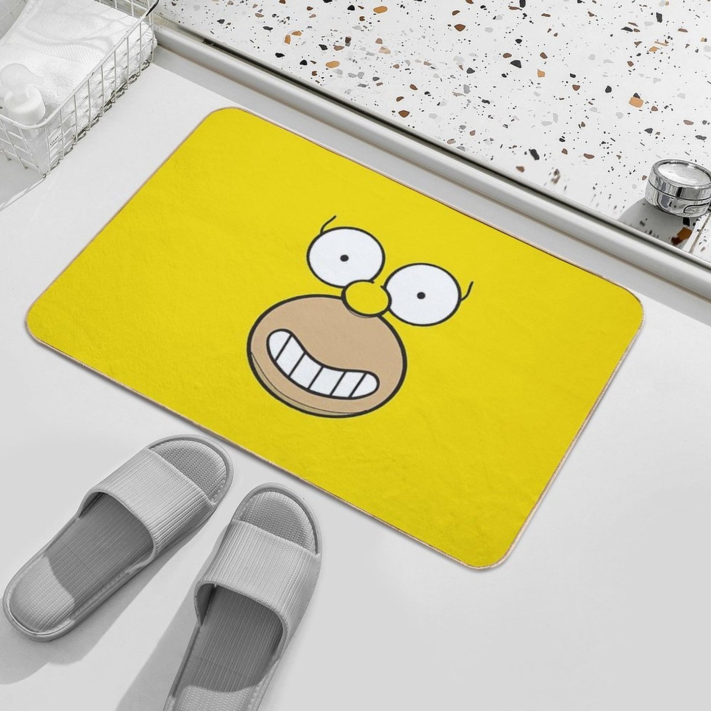 Homer Background 2 Absorbent Bath Mat