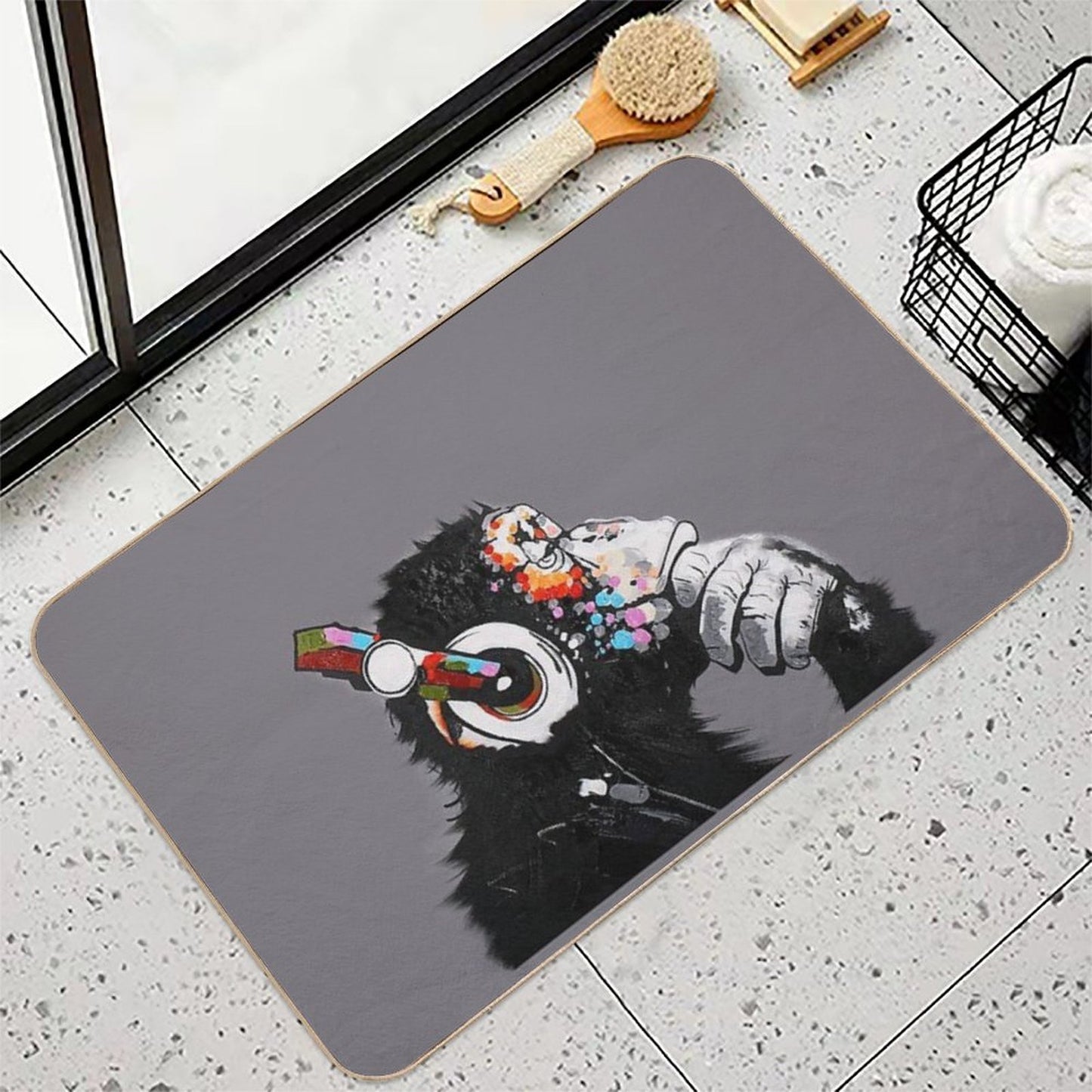 Thinker Chimp Anti-Trip Bath Mat