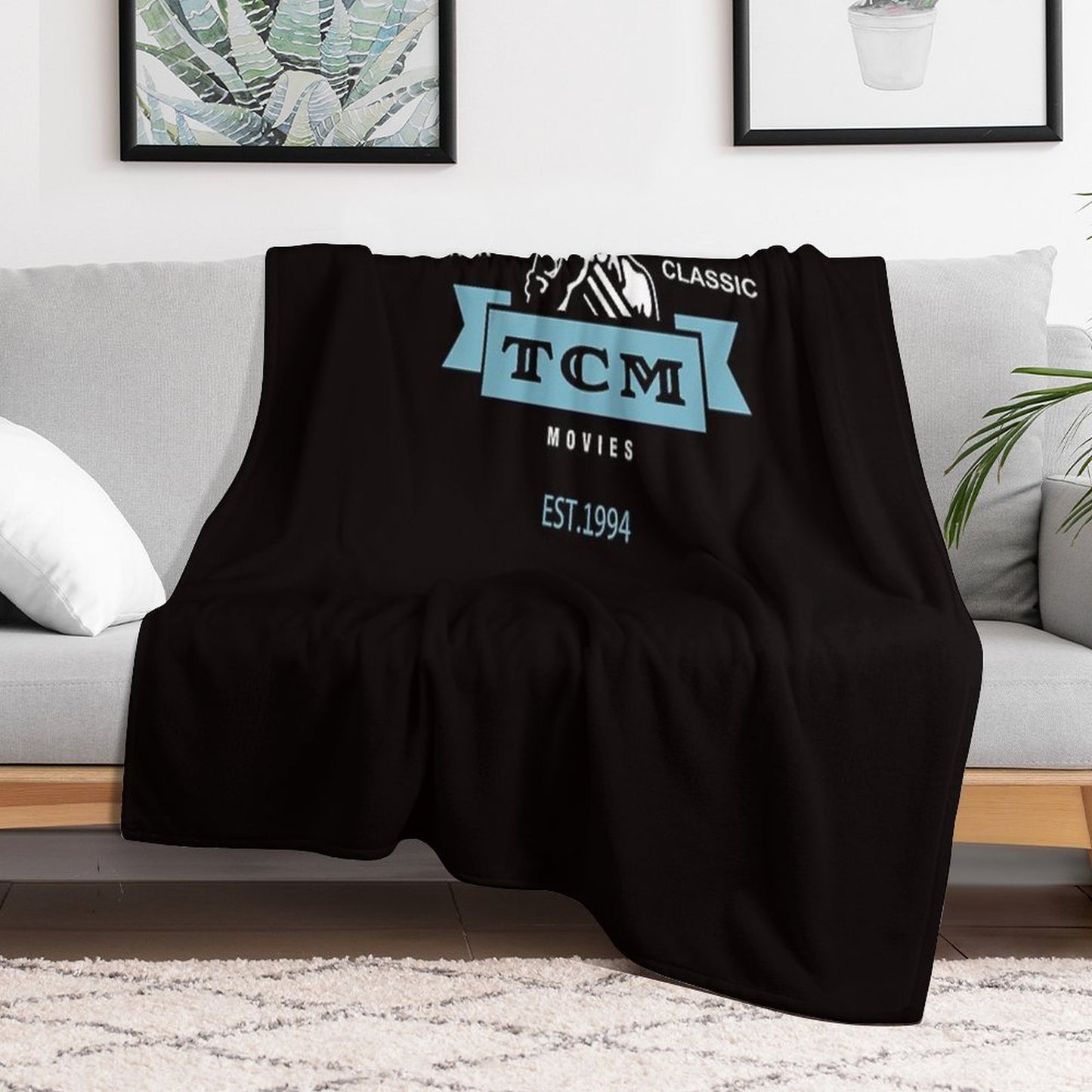 Retro Vintage Turner Classic Movies Durable Throw Blanket