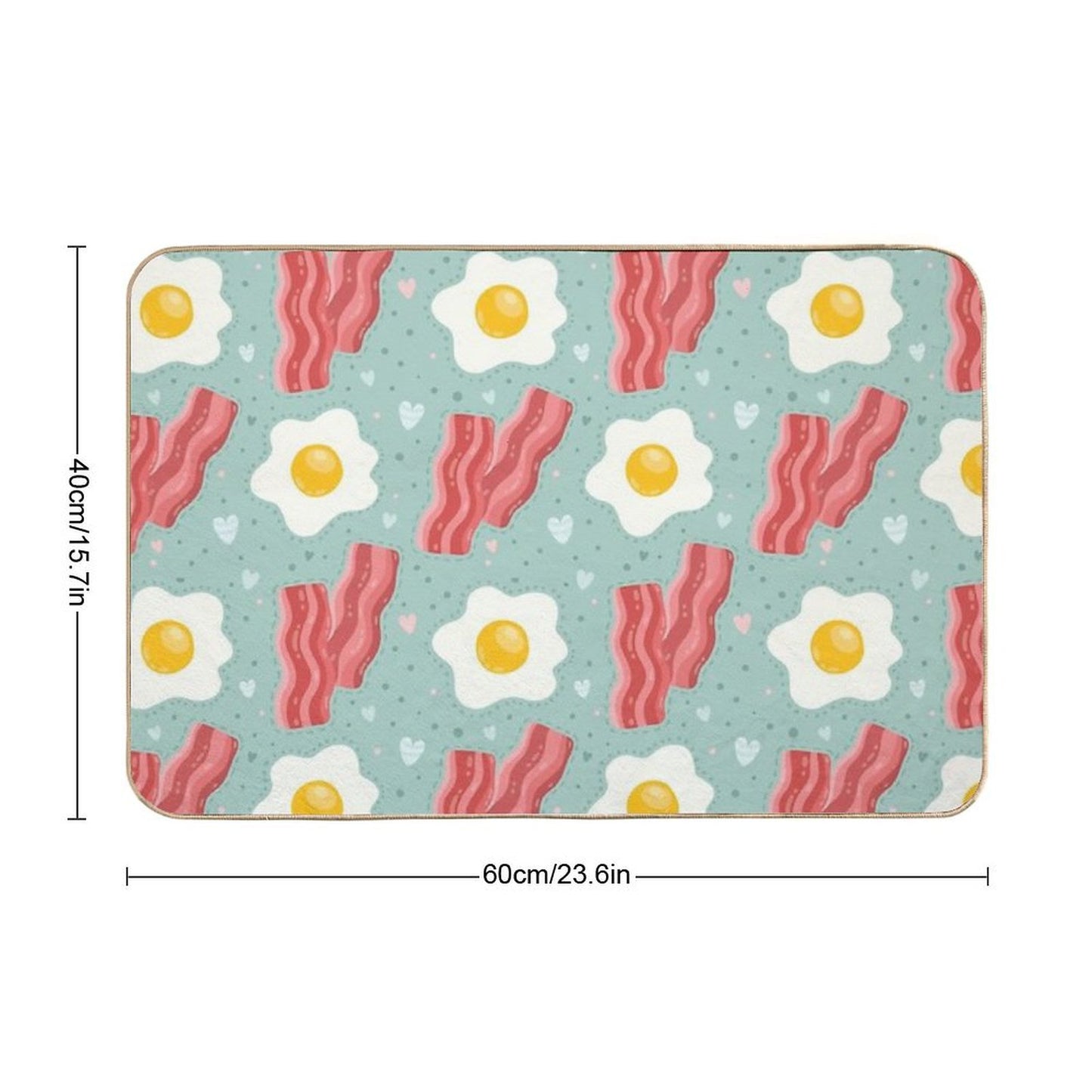 Egg And Bacon High-Traffic Bath Mat
