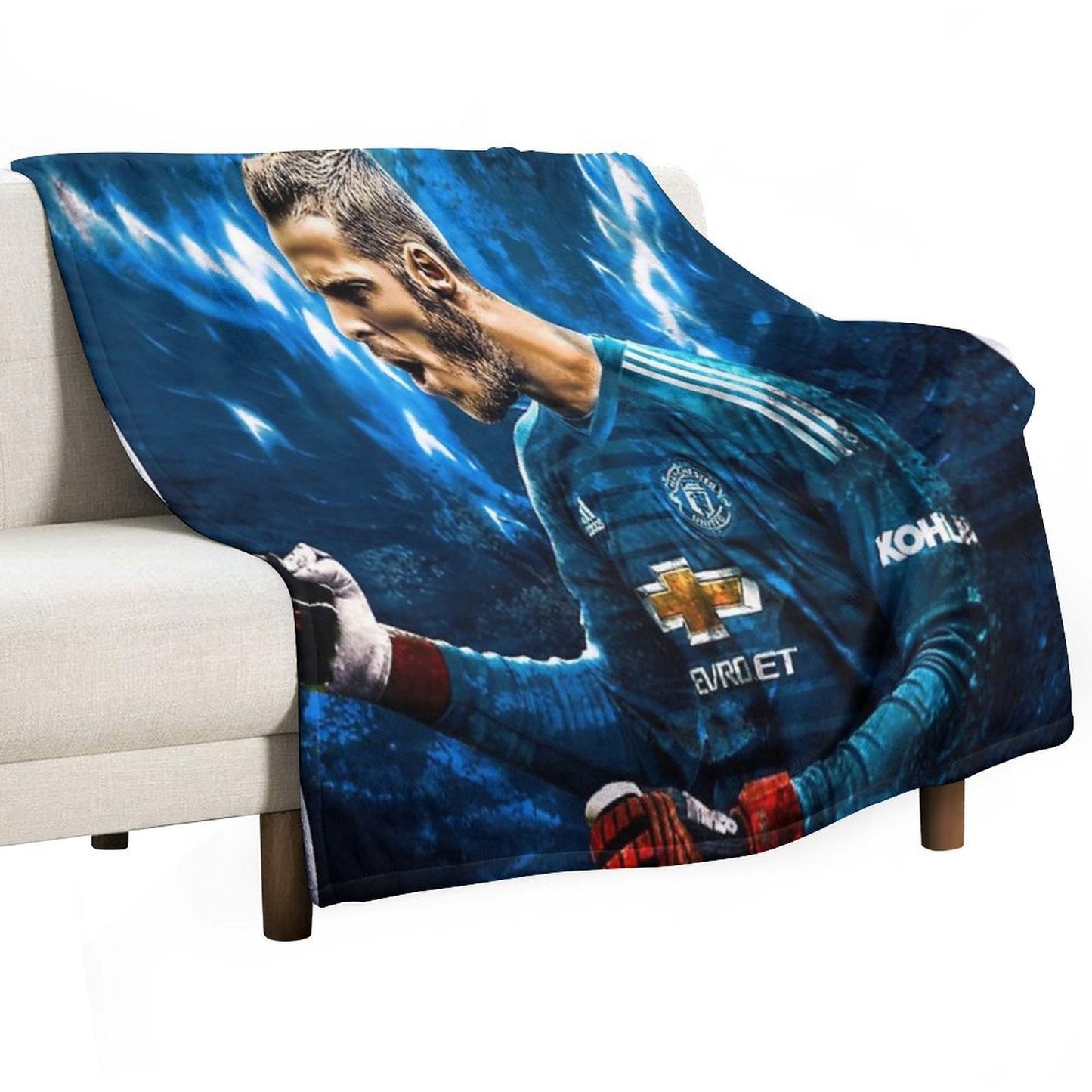 David De Gea Wrinkle-free Throw Blanket