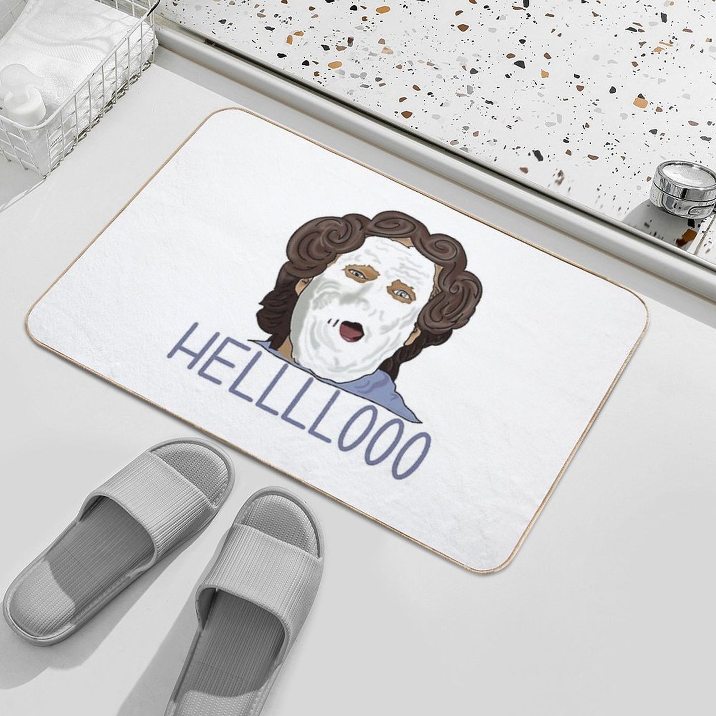 Helloooooooooo Rapid-Drying Bath Mat