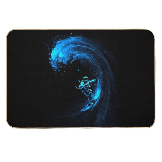 Space Surfing  Easy Maintenance Bath Mat