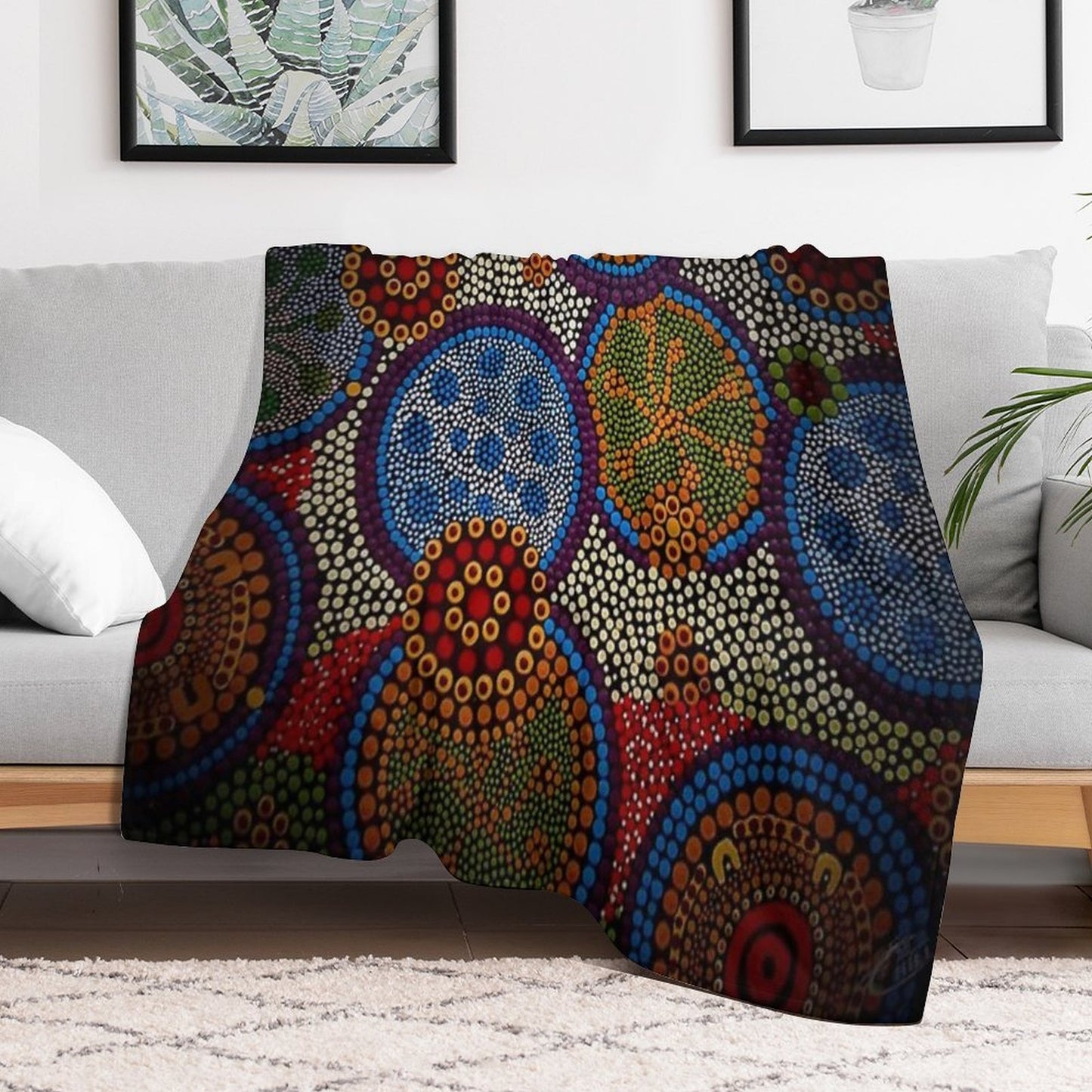 THE BIG CLAN GATHERING Plush Throw Blanket