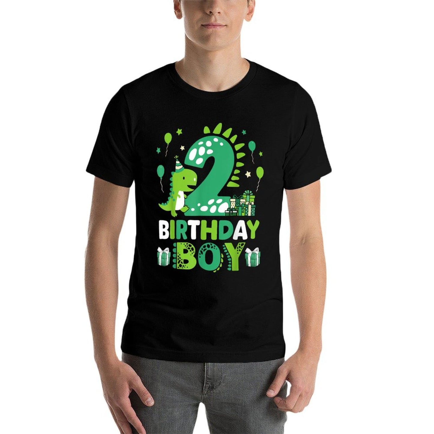 Two Rex 2nd Birthday Second Dinosaur 2 Year Old Versatile T-Shirt