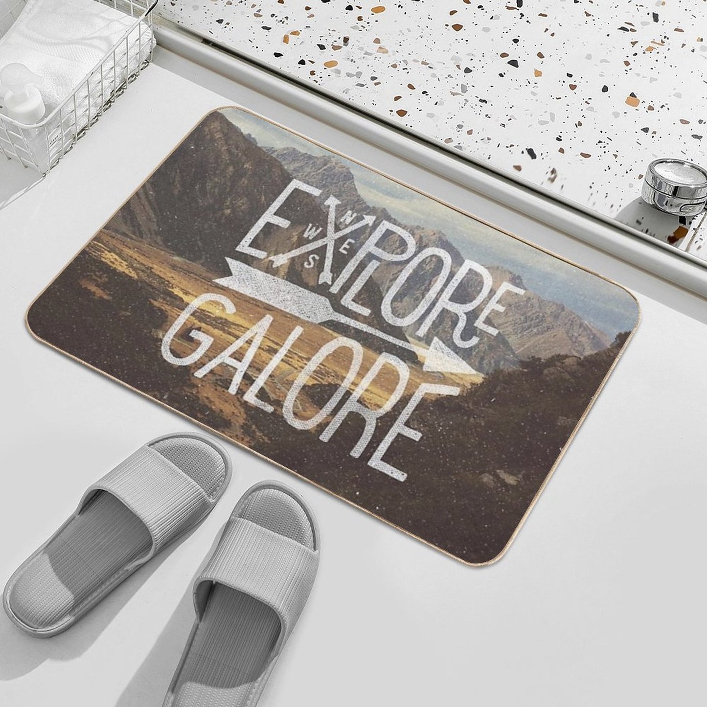 Explore Galore Dirt-Trapping Bath Mat