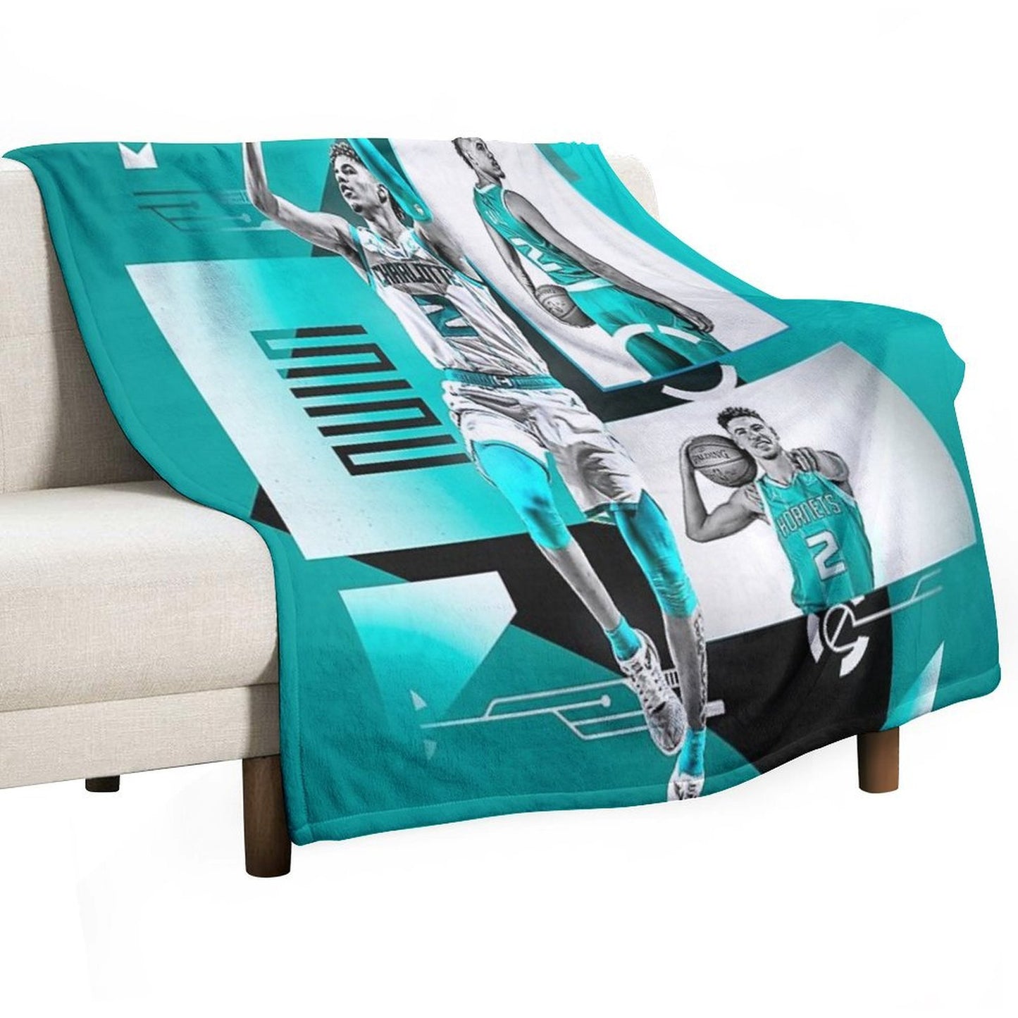 Wallpaper LaMelo Ball Wrinkle-free Throw Blanket