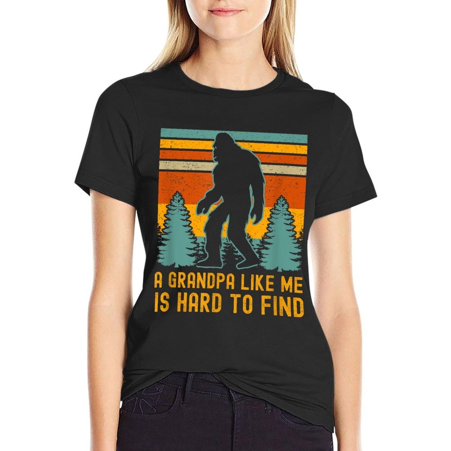 A Grandpa Like Me Is Hard To Find, Bigfoot Grandpa Vintage-inspired T-Shirt