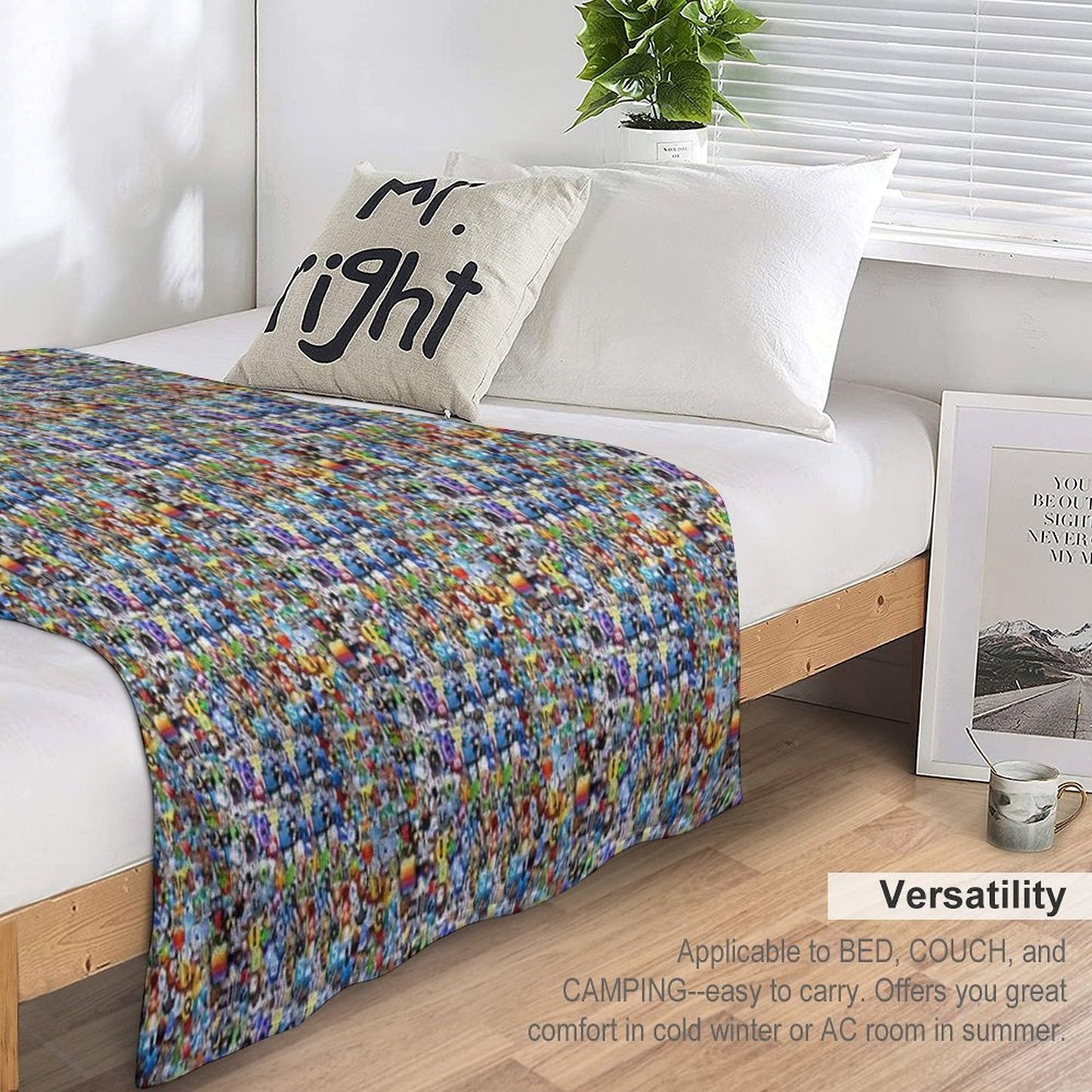 Free Shrink-resistant Throw Blanket