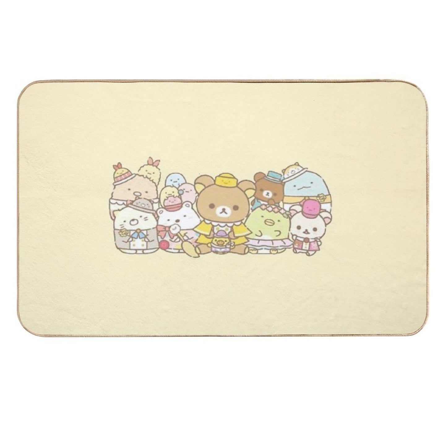 Rilakkuma And Sumikko Gurashi Inspired Graphic Slip-Resistant Bath Mat