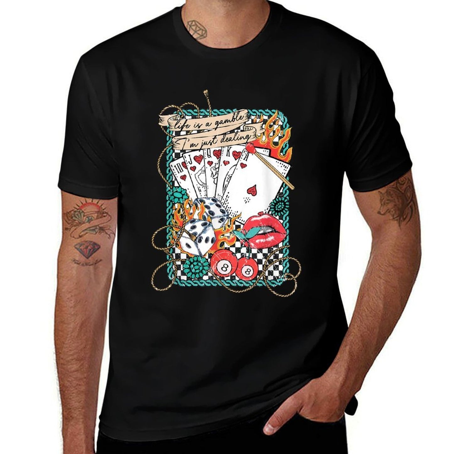 Retro Turquoise Western Country Vintage-inspired T-Shirt