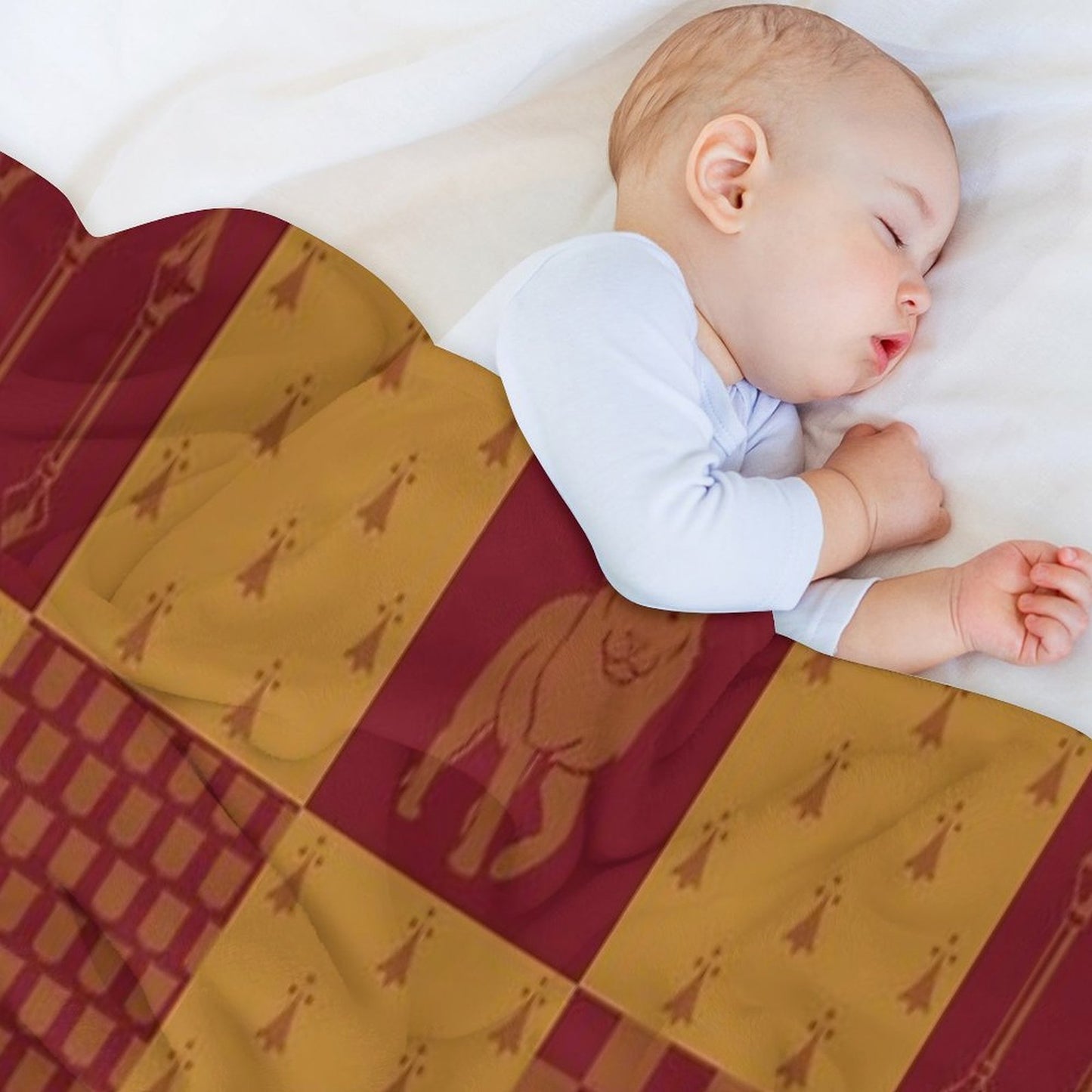Lion House Pattern Compact Throw Blanket