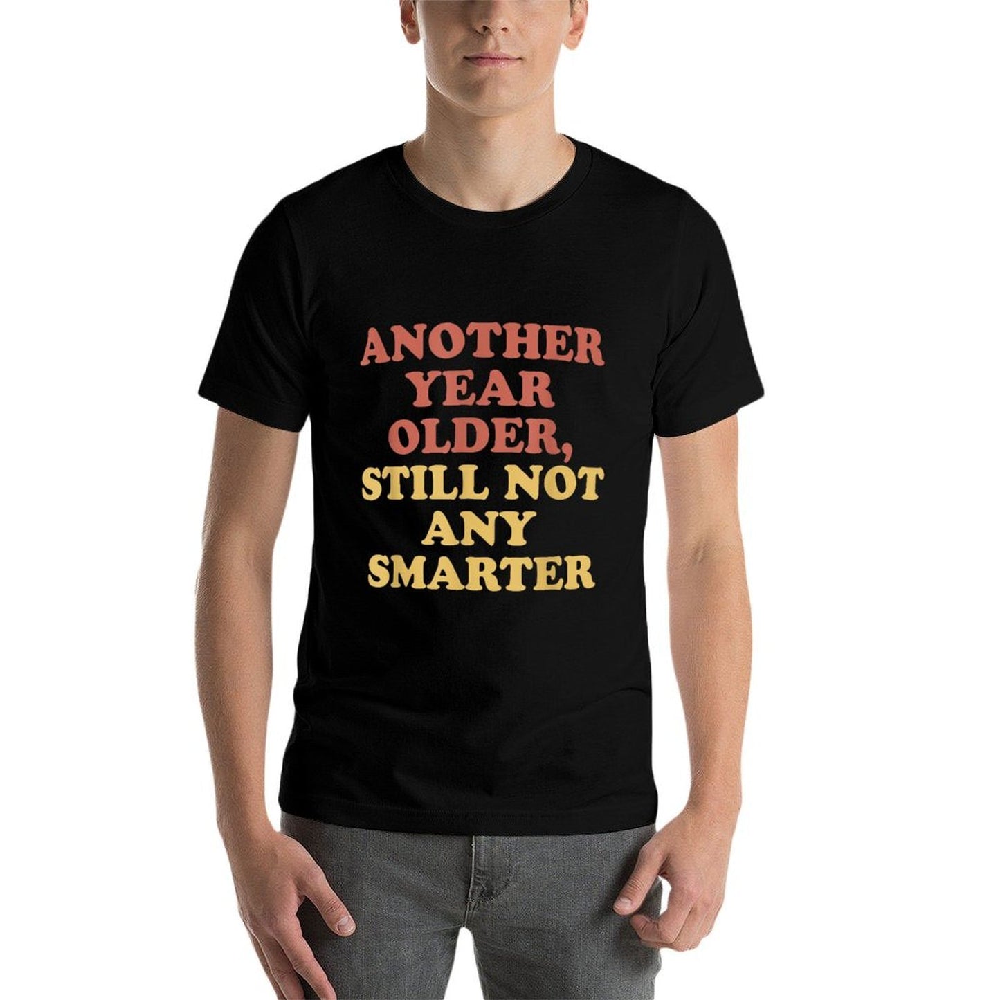 Old Men & Women Funny Saying for 40th 50th 60th Birthday Oversized Silhouette T-Shirt