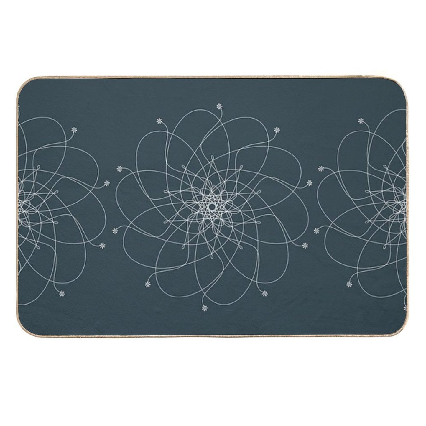 Ornament – Nightblu Blossom High-Traffic Bath Mat