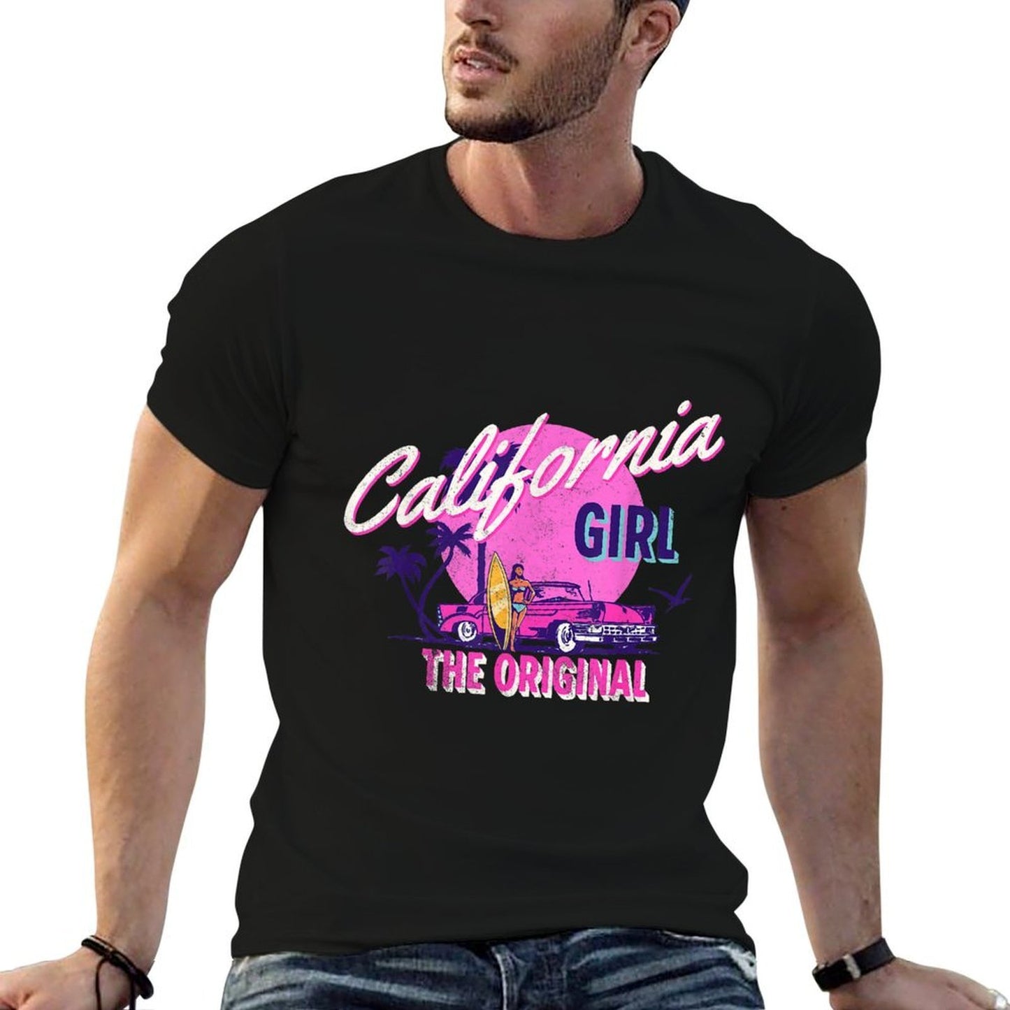 The Original California Girl Cute Pink Girly California Durable T-Shirt