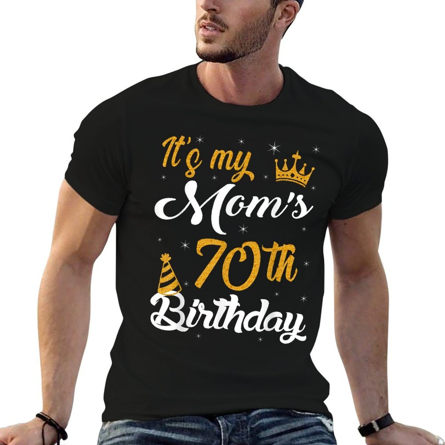 Happy It's My Mom's 70th Birthday 1955 70 Years Old Odor-resistant T-Shirt