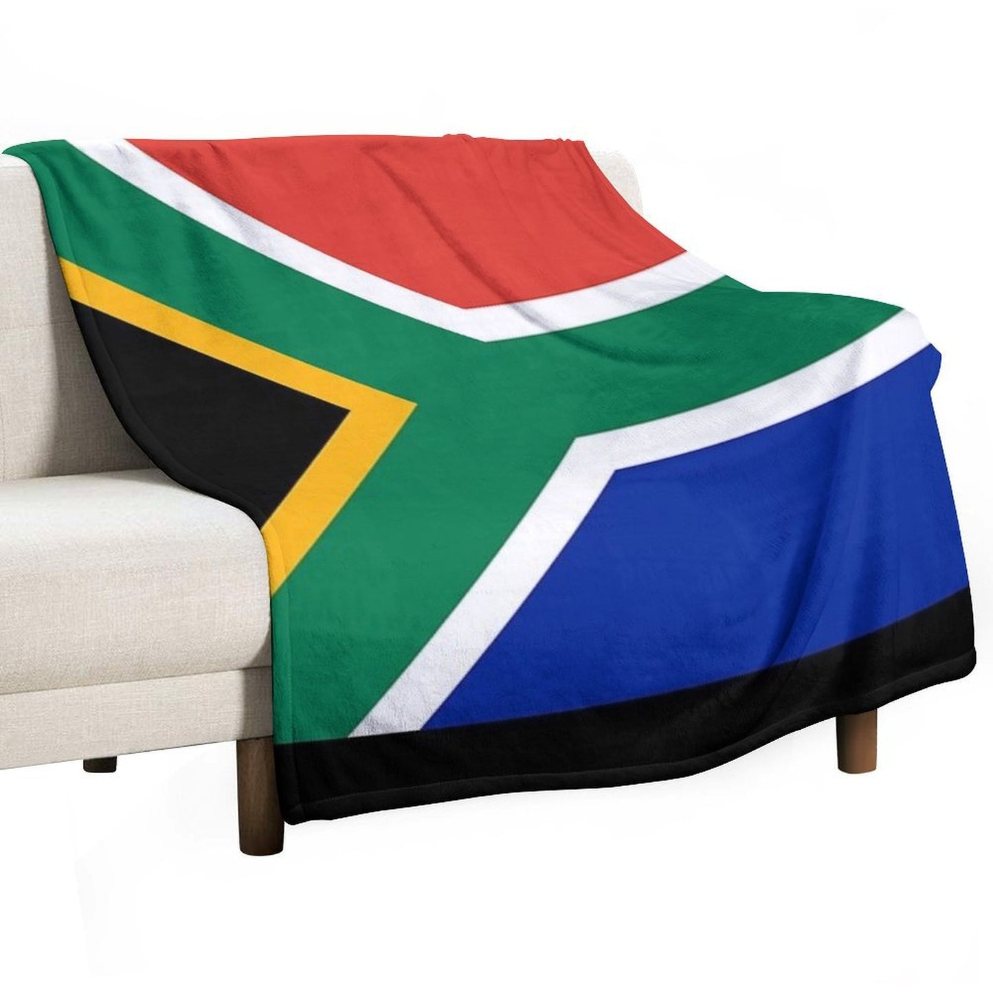 South African Springboks Flag Velvety-soft Throw Blanket