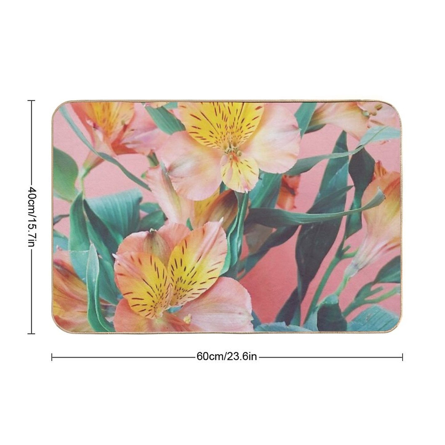 Spring Bouquet Eco-Friendly Bath Mat