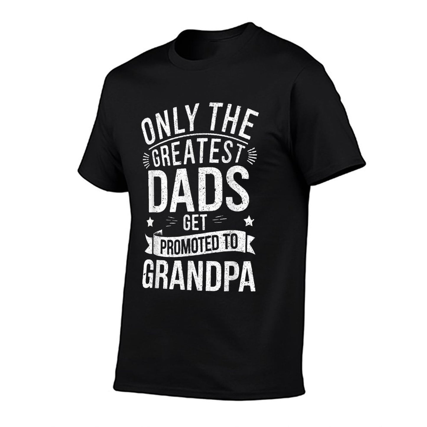 Only The Greatest Dads Get Promoted To Grandpa Men  Oversized Silhouette T-Shirt