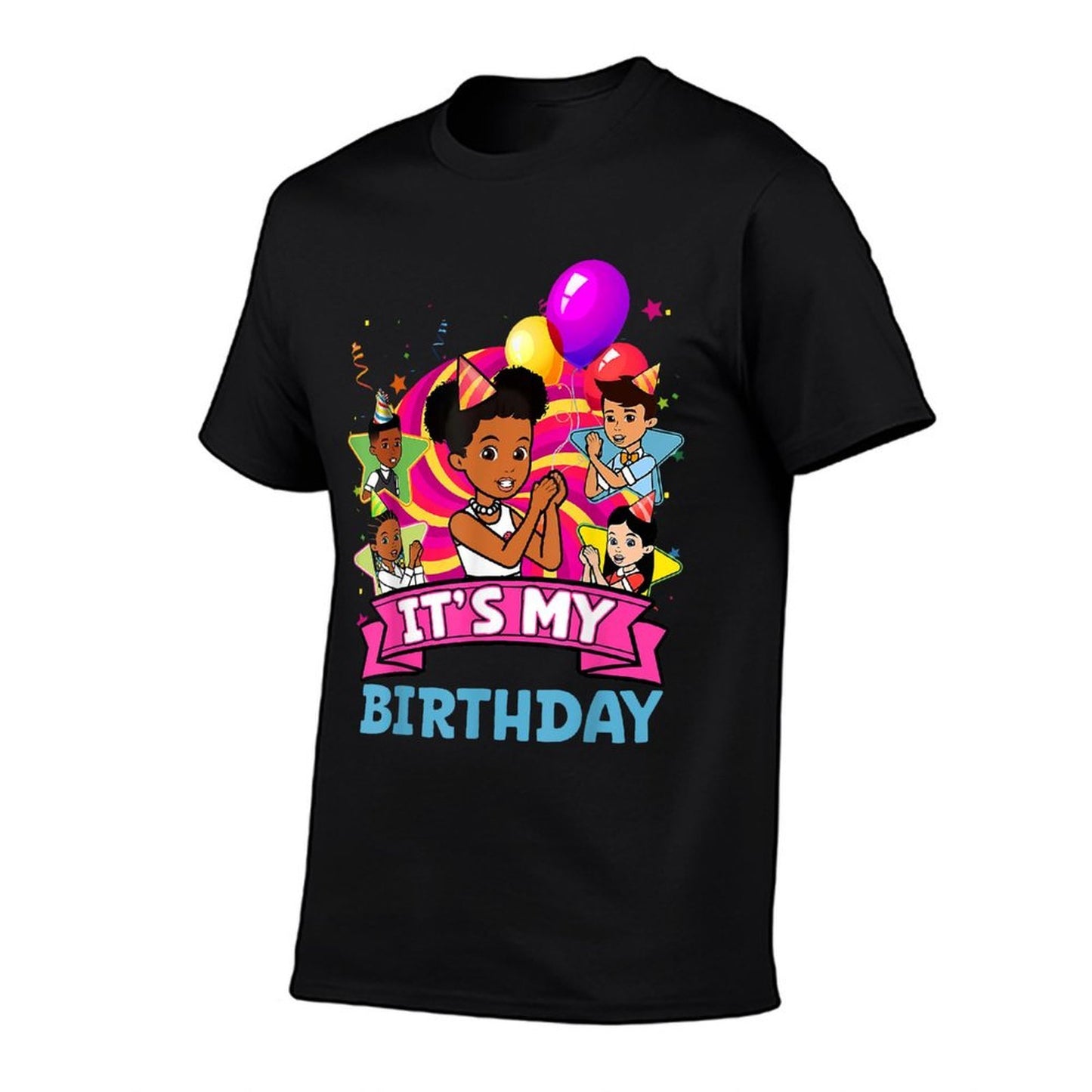 Its My Birthday Girl Party Pink Doll Family Decorations Slim-fit Cut T-Shirt