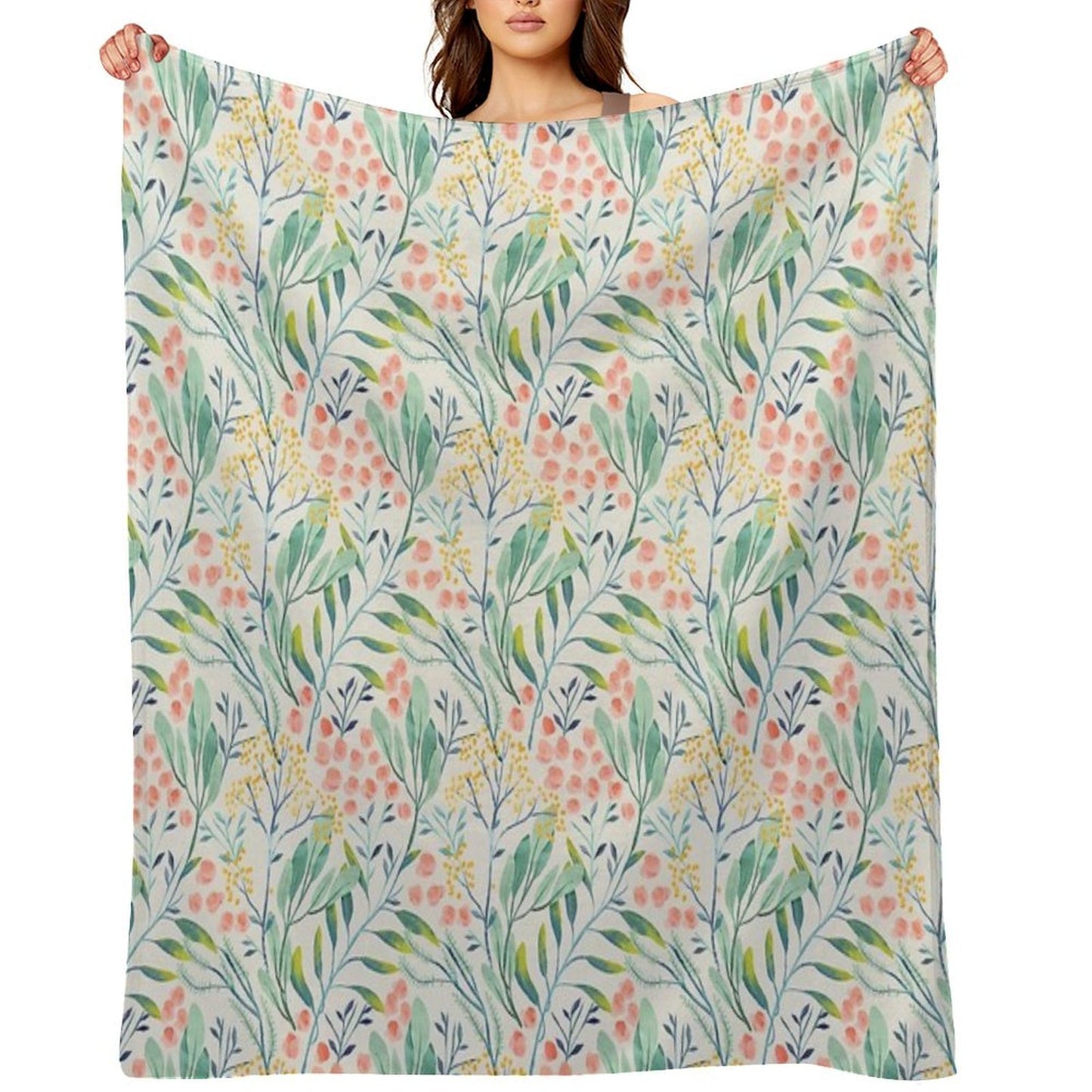 Botanical Garden Compact Throw Blanket