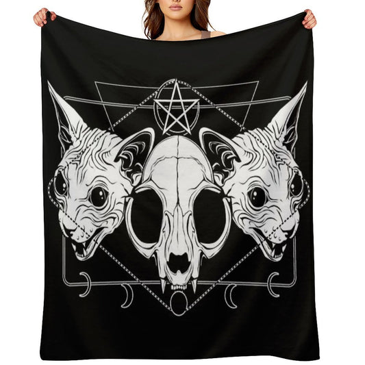 Cult of The Meow Trinity Plush Throw Blanket