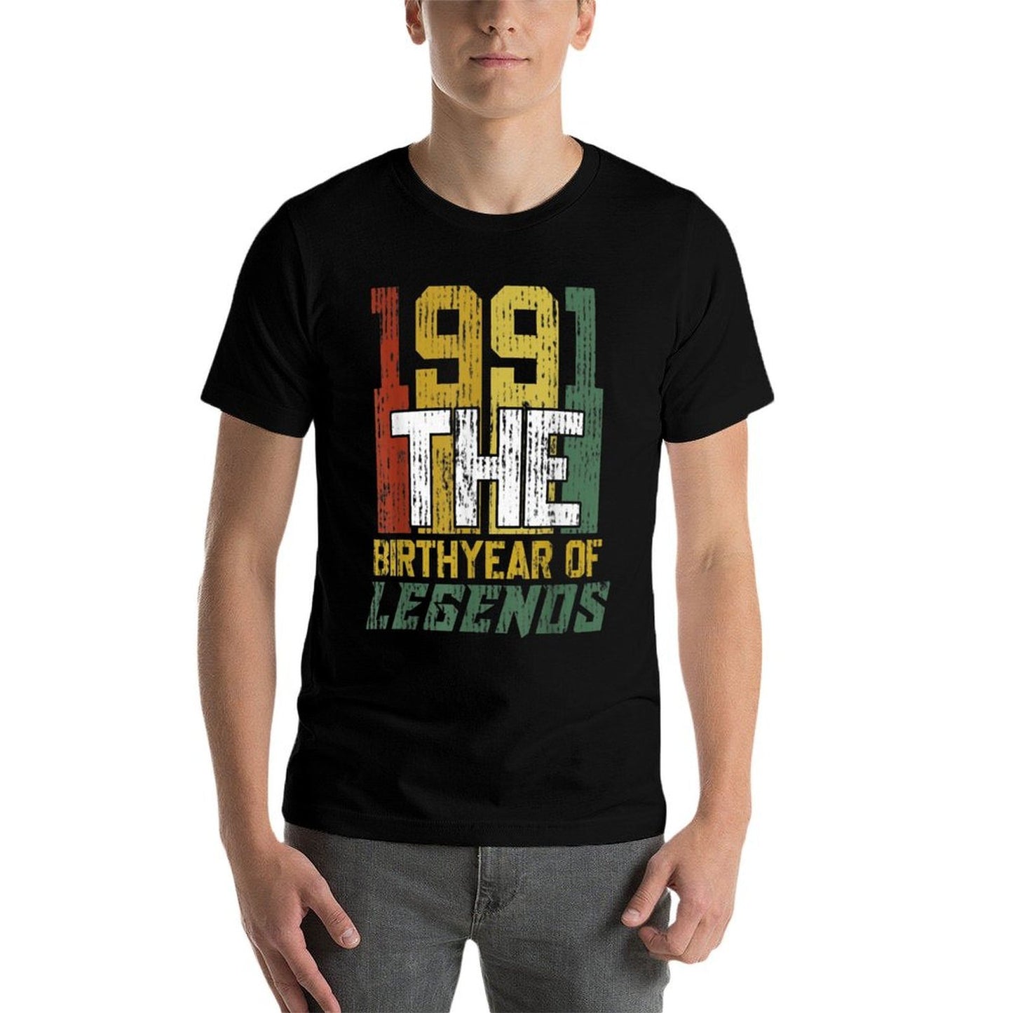 30th Gifts Vintage 1991 Birth Year Of Legends 30th Birthday Versatile T-Shirt