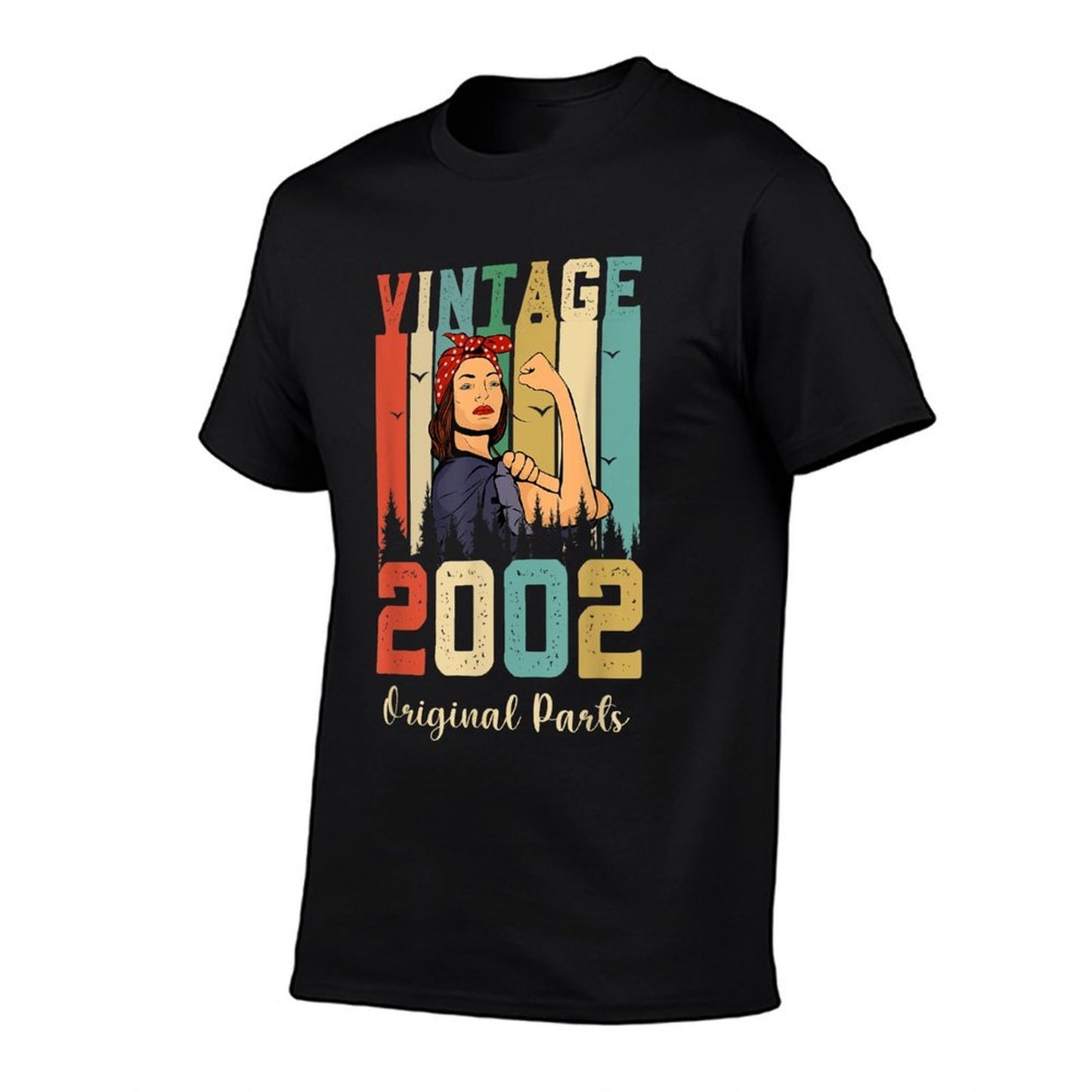 Vintage 20th Birthday T Shirt Made In 2002 Womens Birthday Graphic-printed T-Shirt