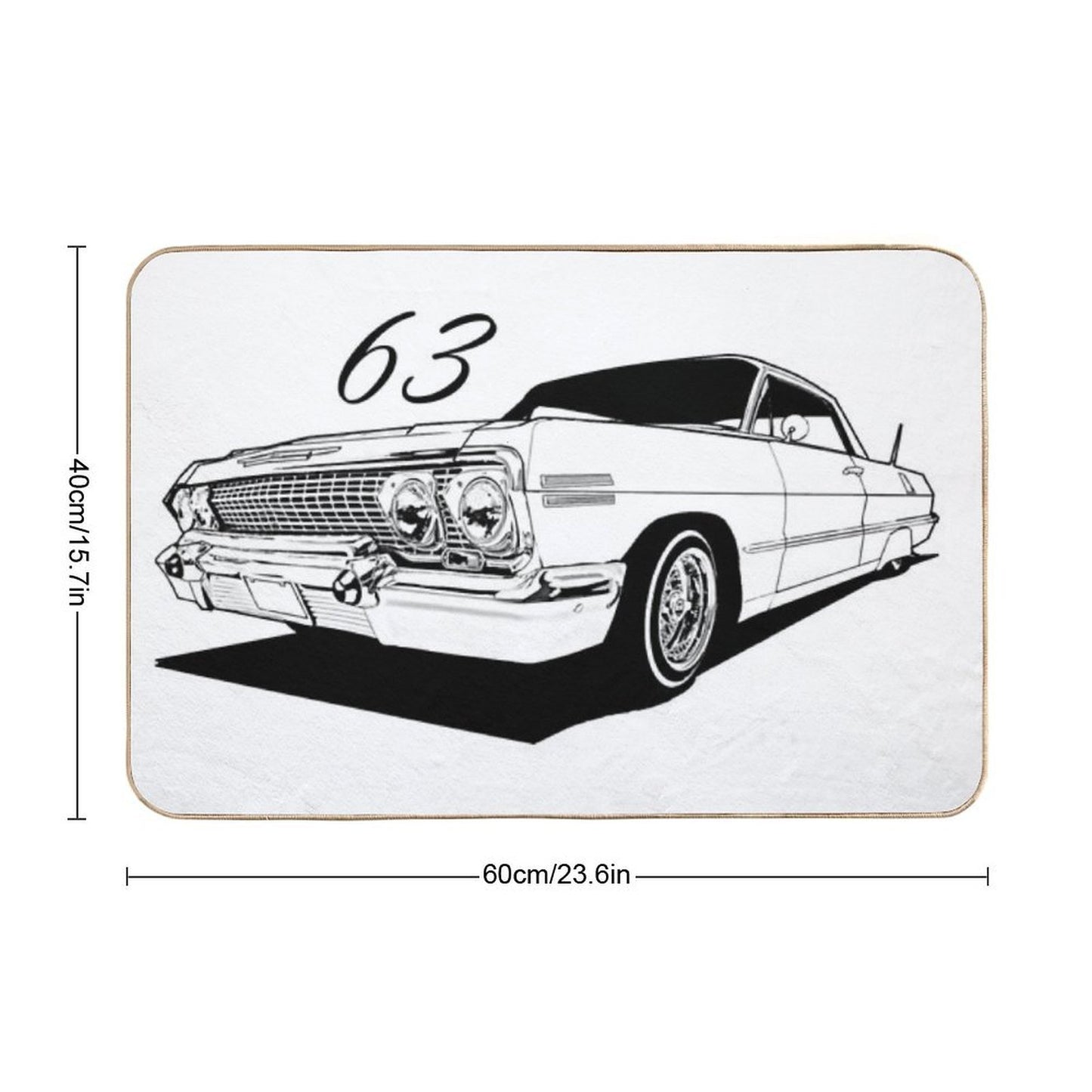 63 Impala Pet-Safe Bath Mat