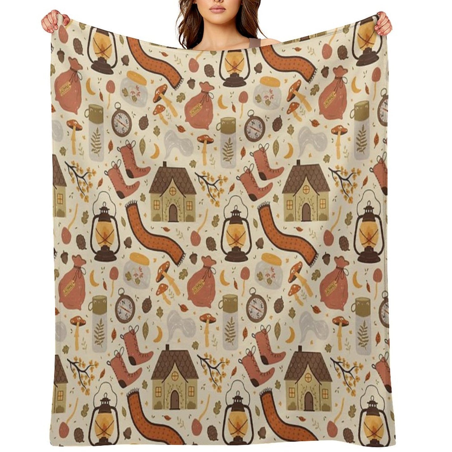 A Walk in The Woods Easy Care Throw Blanket