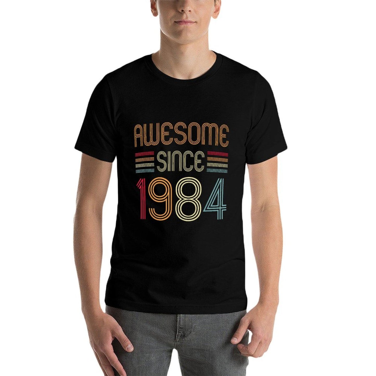 41 Year Old Awesome Since 1984 41st Birthday Vintage 1984 Oversized Silhouette T-Shirt