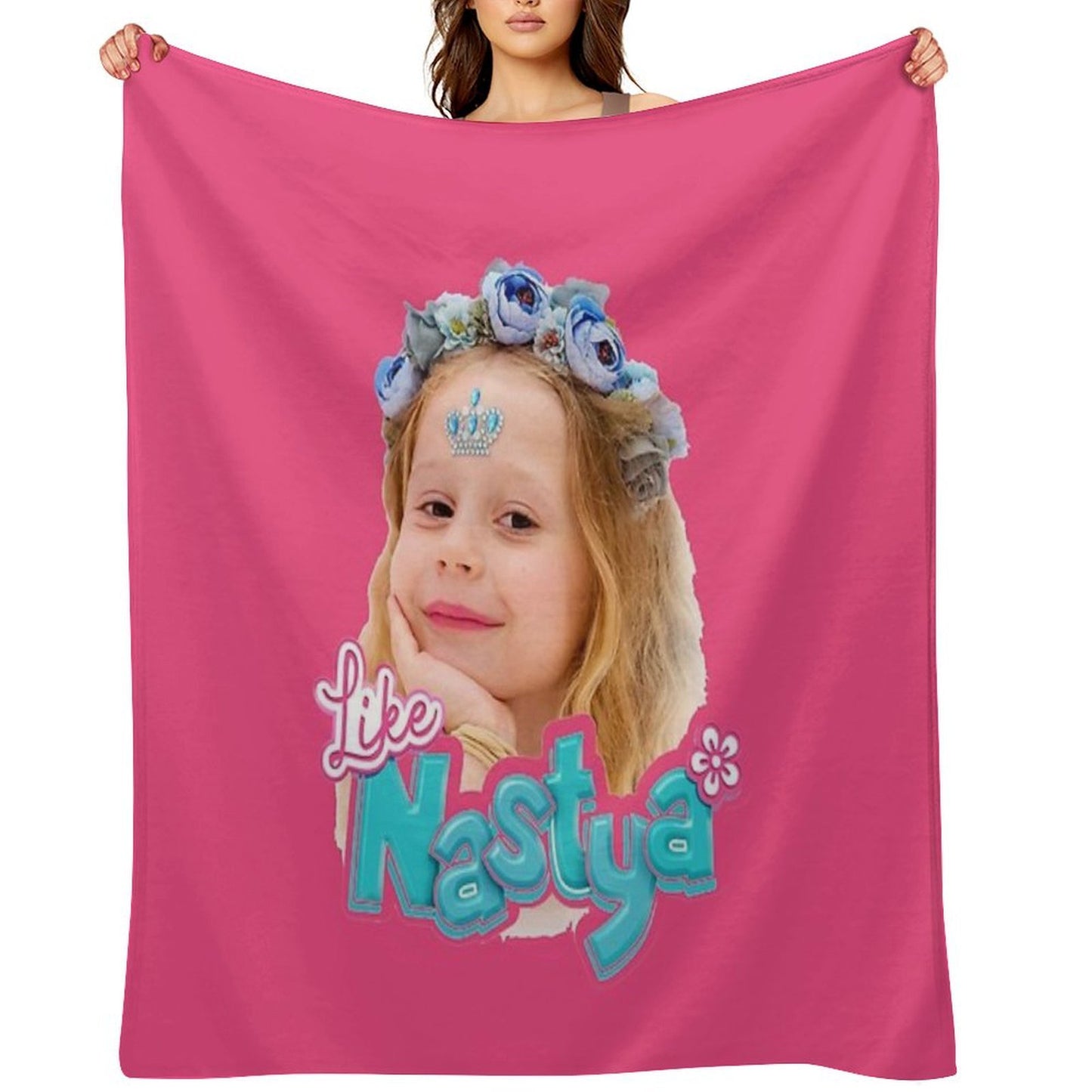 Like Nastya Girl Gift-ready Throw Blanket