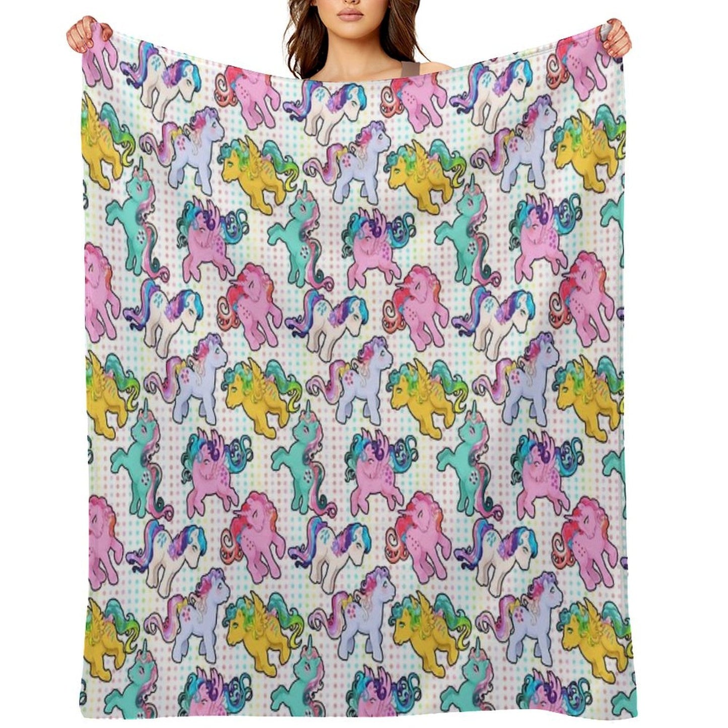 Twinkle Eye G1 Ponies Gift-ready Throw Blanket