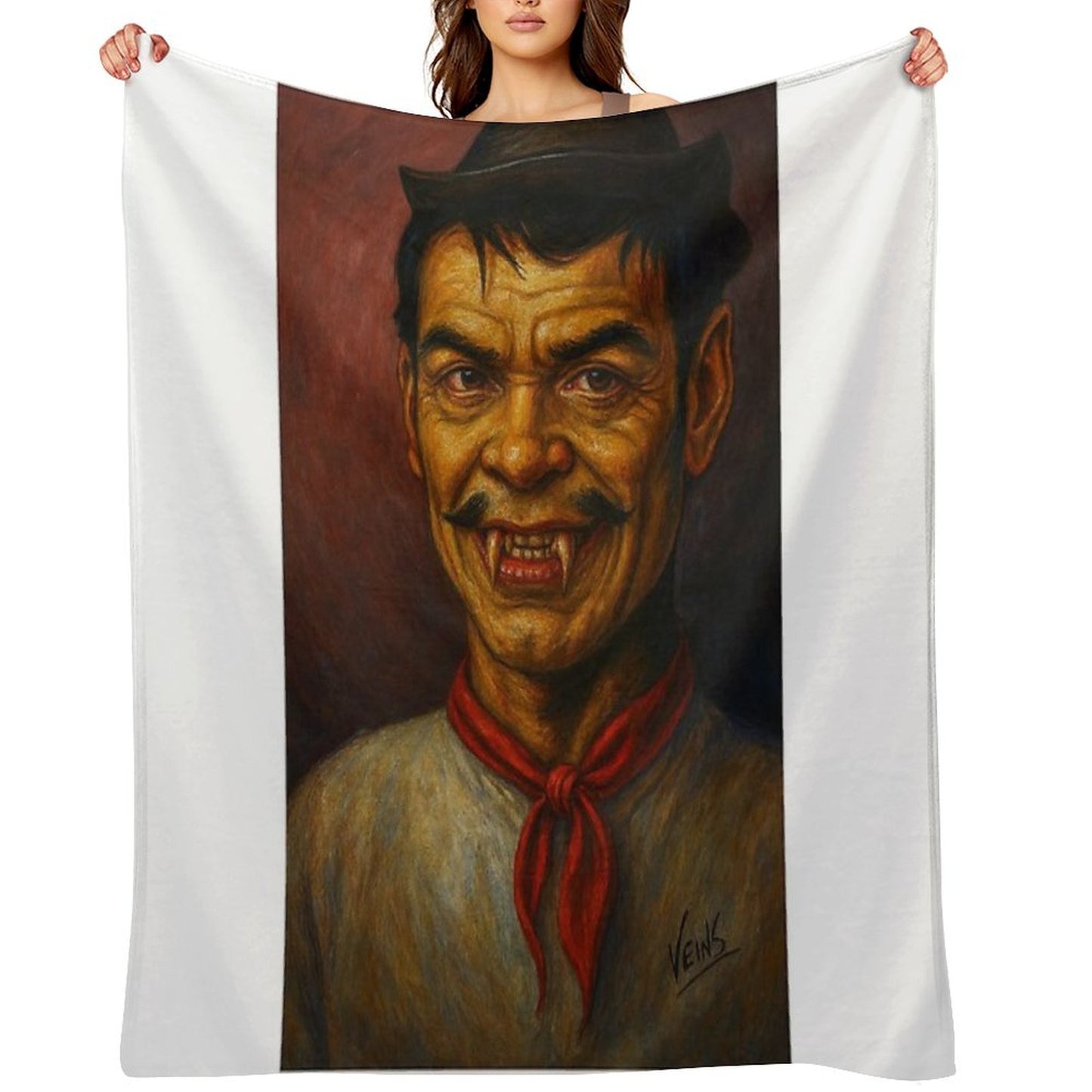 Cantinflas Vampiro Wrinkle-free Throw Blanket