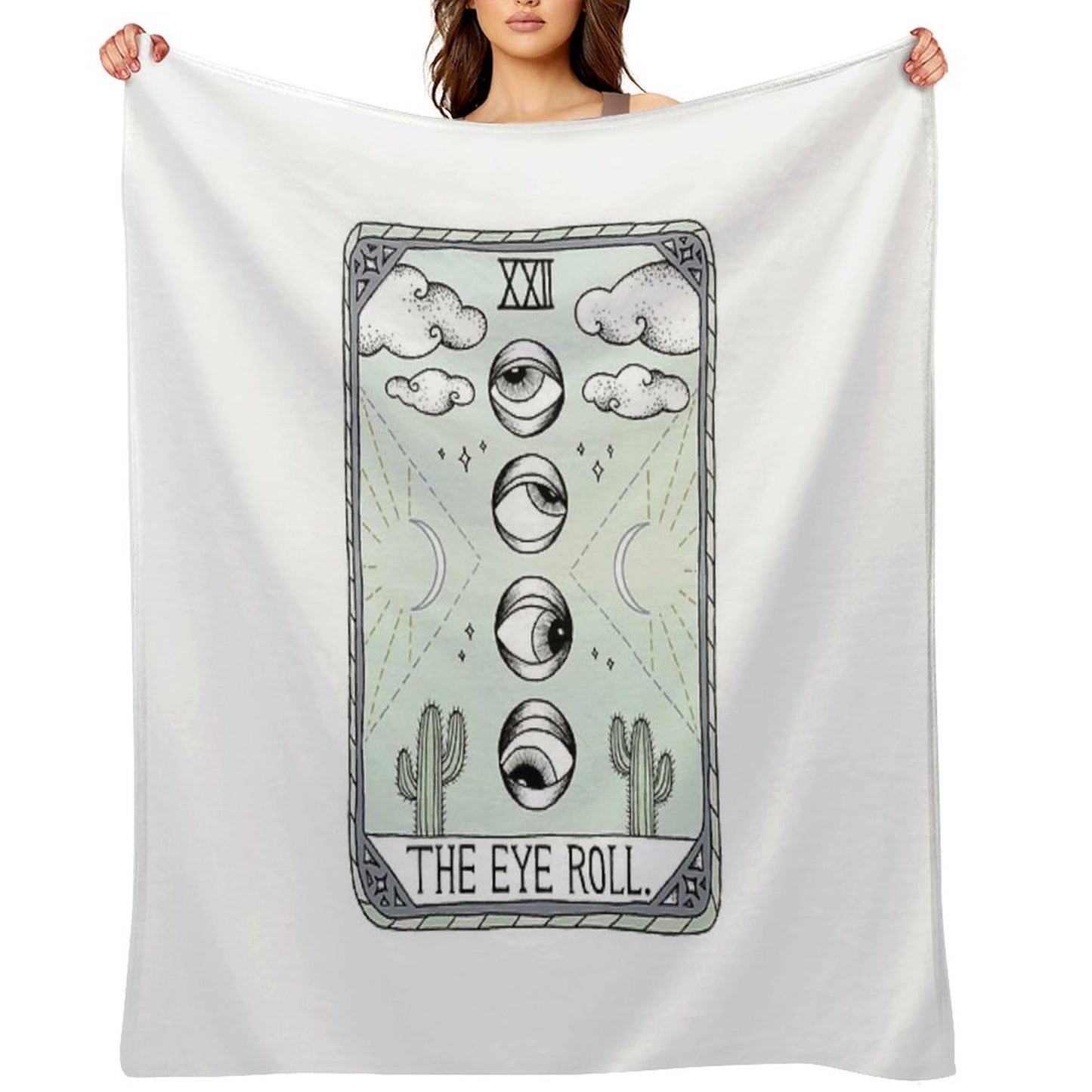The Eye Roll Sustainable Throw Blanket