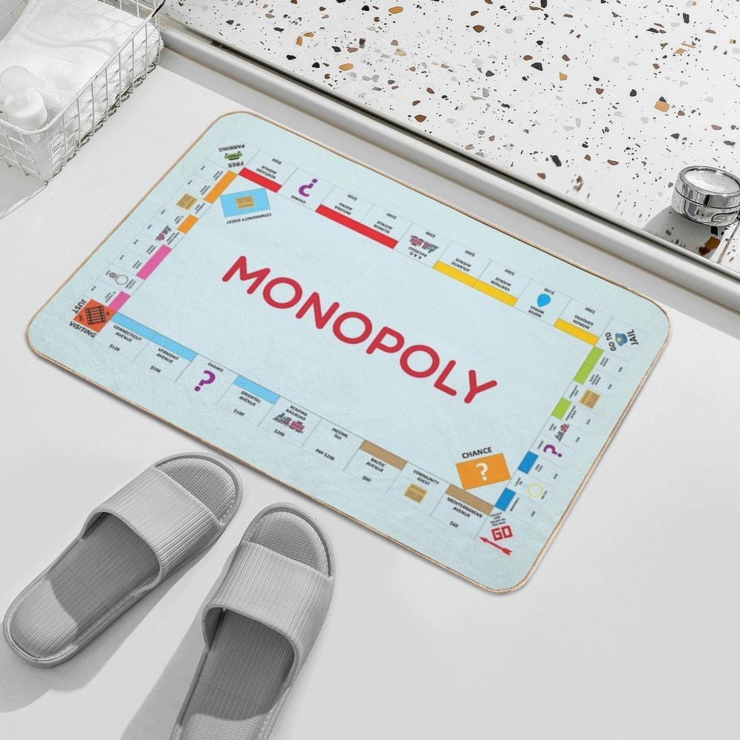 Monopoly Long-Lasting Bath Mat