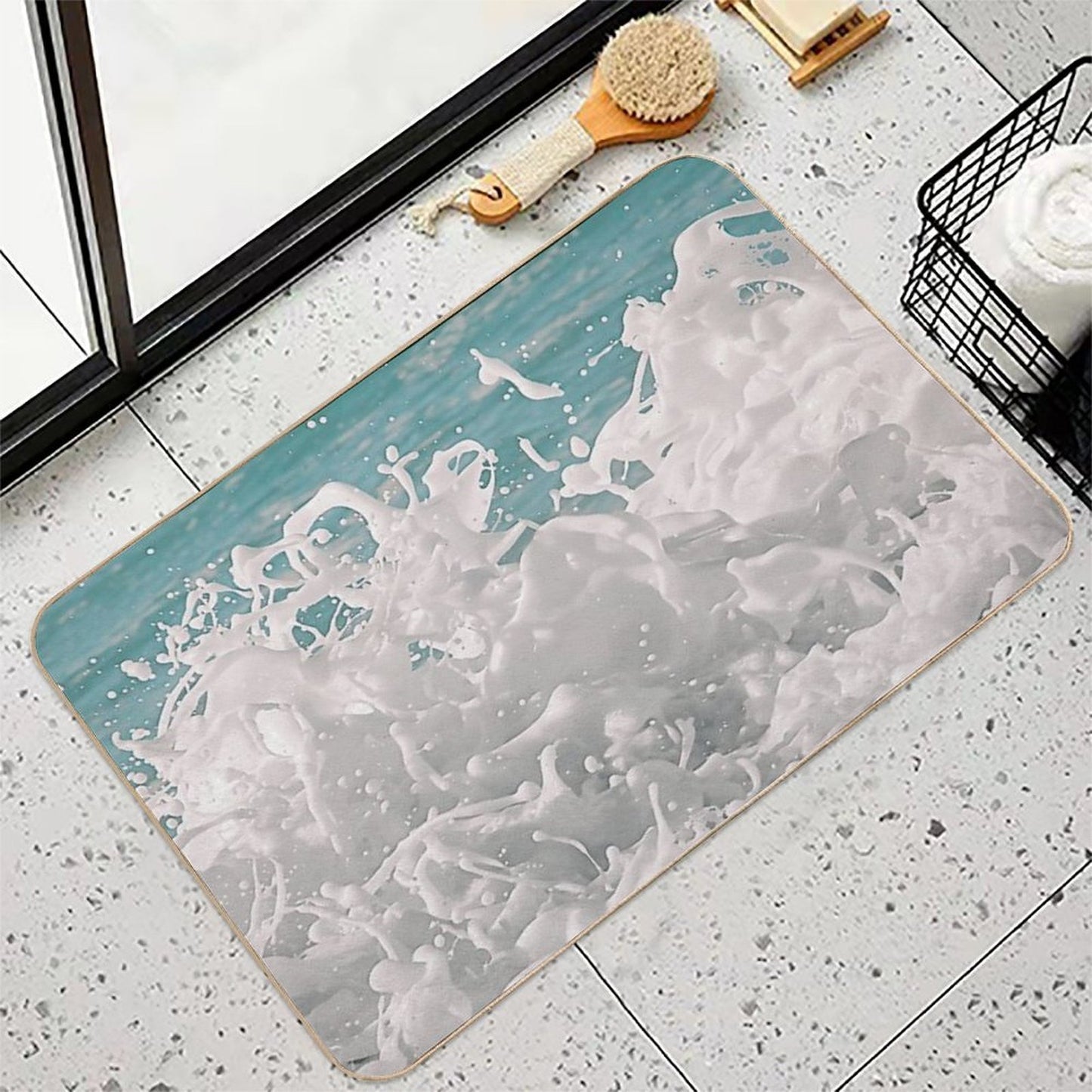 Bold Splash Easy Maintenance Bath Mat
