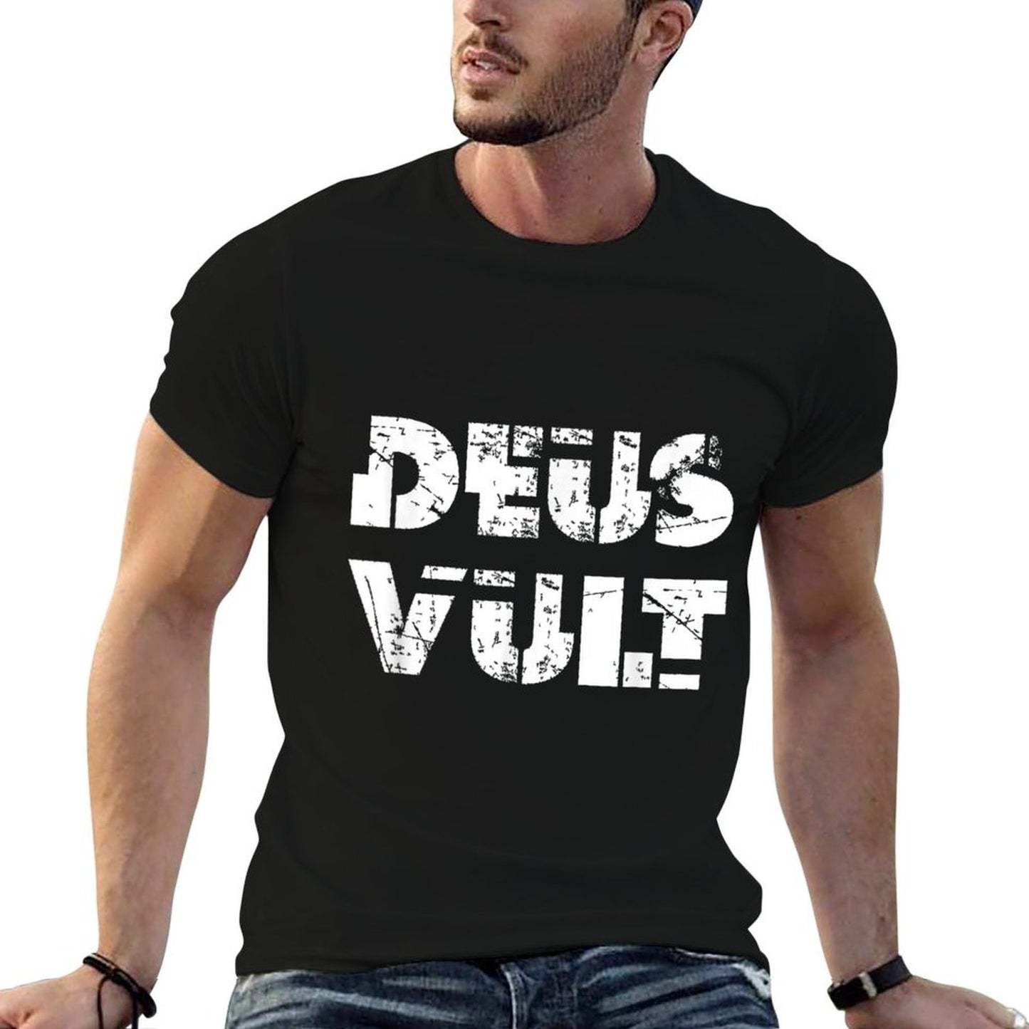 Cool Deus Vult God Wills It Meme Crusade Vintage-inspired T-Shirt