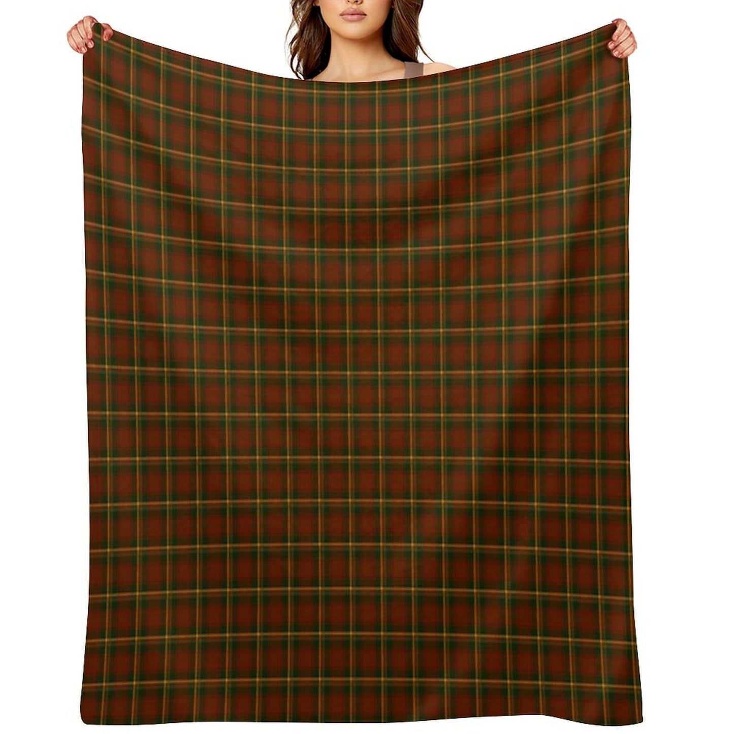 Canadian National Maple Leaf Tartan Gift-ready Throw Blanket