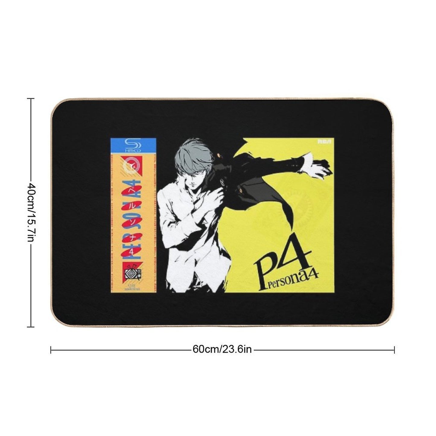 Persona 4 Cover (CD Version) Anti-Trip Bath Mat