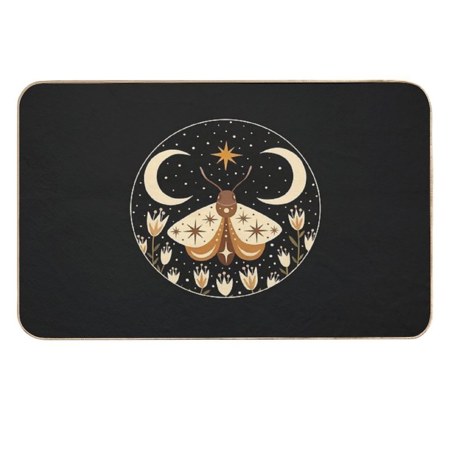 Between Two Moons Non-Slip Bath Mat